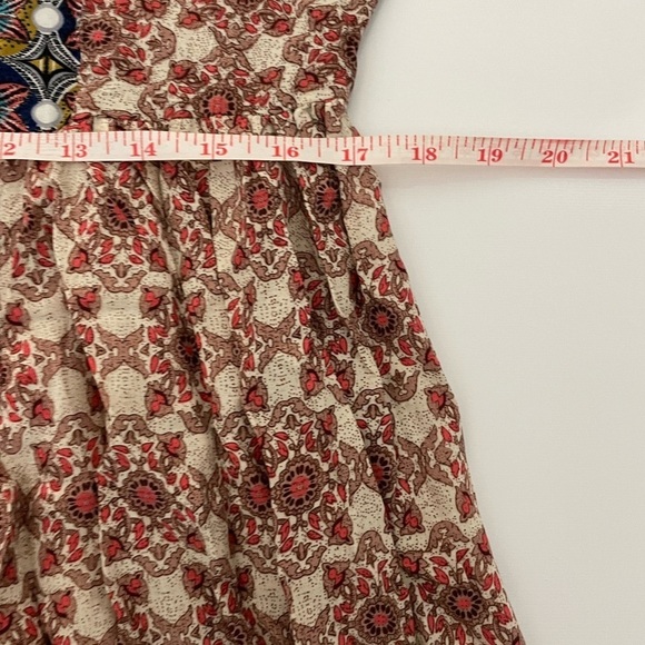 Umgee Boho Multi Color Paisley Boho Dress Loose Fit New - Picture 8 of 9